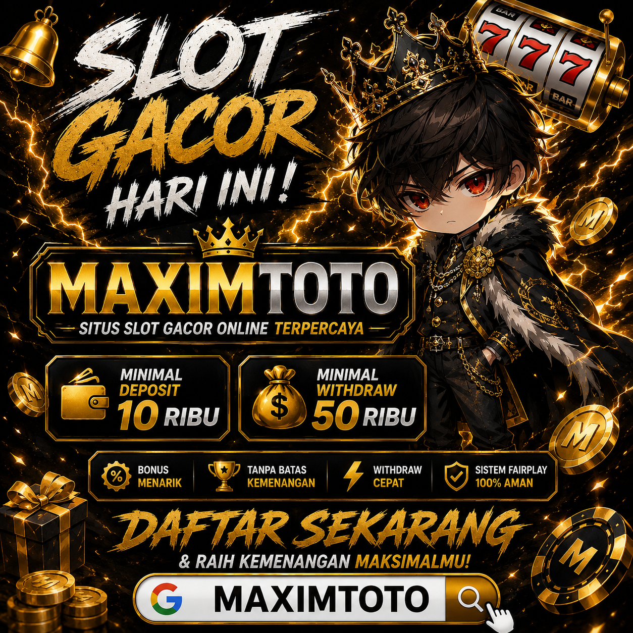 MAXIMTOTO: Situs Slot Gacor Resmi Gampang Menang Agen Slot88 Jackpot Terbesar Anti Kalah by Hey siriusly